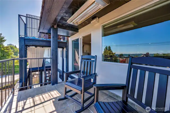 Heated deck for year-round enjoyment.