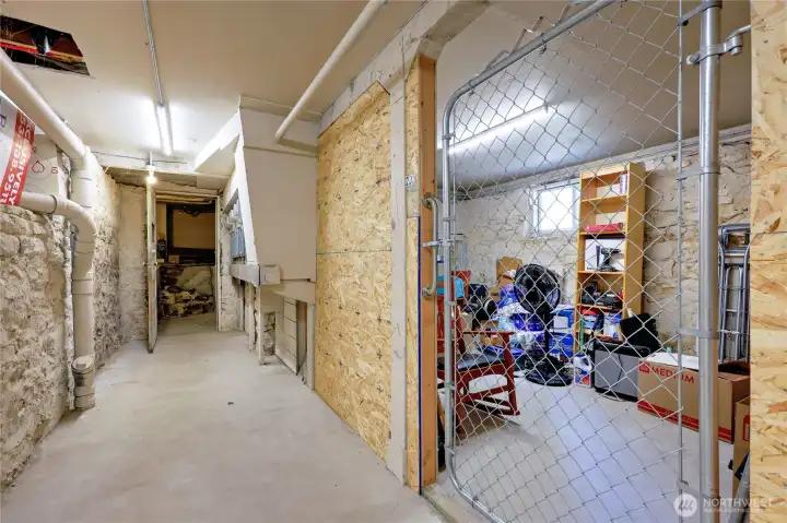 Additionally, there is a storage unit for your private use.