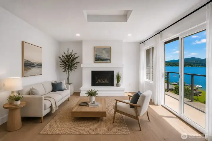 Virtually stated living room. Virtually stated living room.