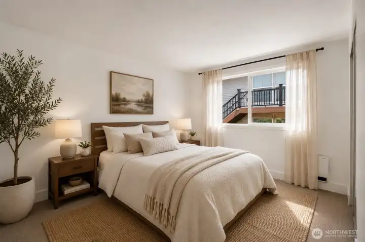 Second bedroom virtual staging. Second bedroom virtual staging.