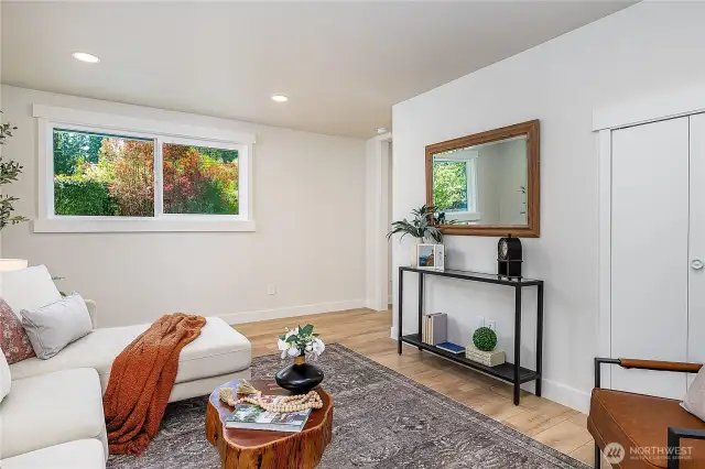 Enjoy quality time in the generously sized family room, designed for comfort and connection with family and friends