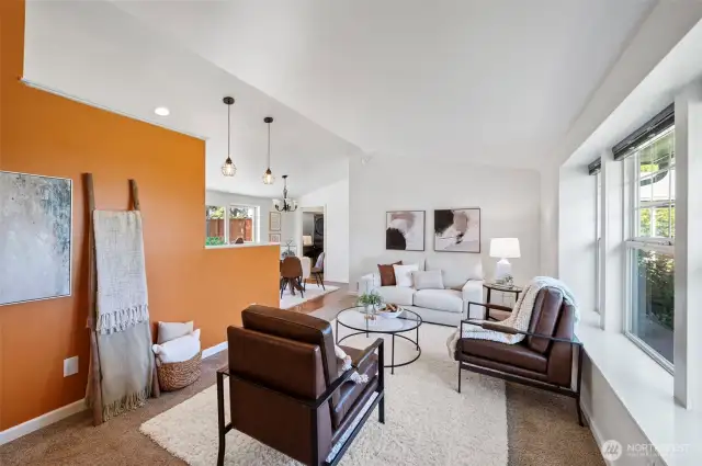 Airy spaces, nautral light and smart layout.