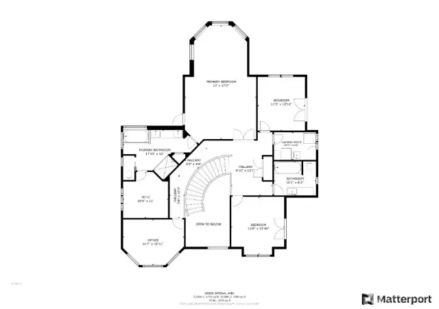 Floor plan upstairs