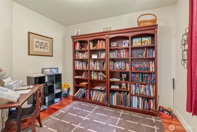 Office/Den/Library/5th bedroom (on the other side of the wall is a bathroom to make easy access)