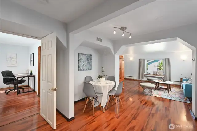 from living to dining to work or rest space