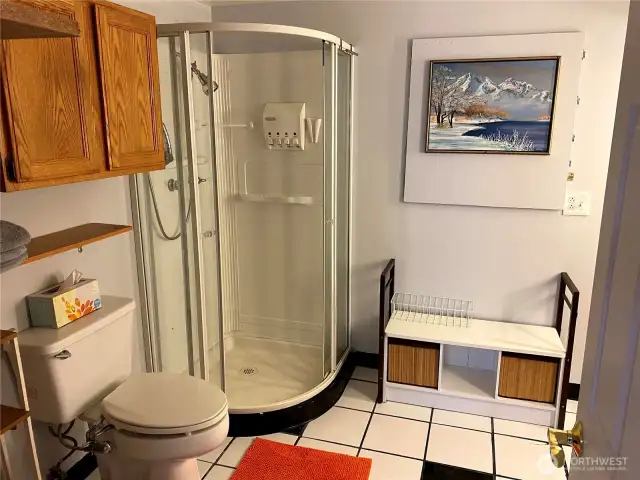 3/4 bathroom downstairs