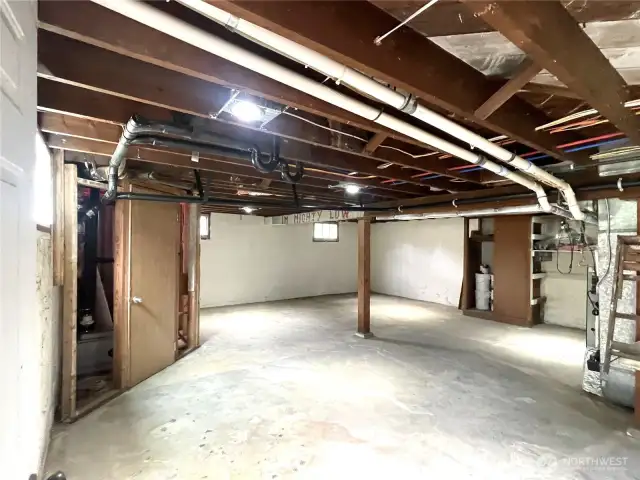 The basement is over 1000 square feet and has so much potential and storage capabilities!