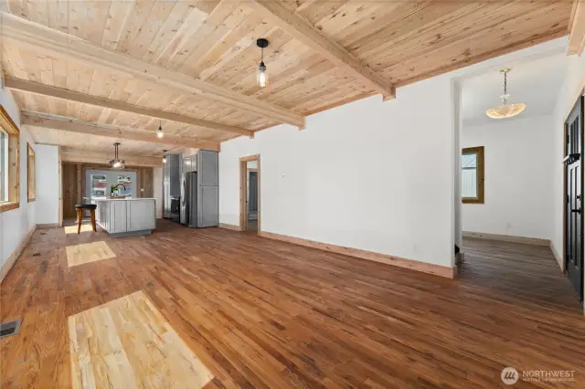 Beautiful woodwork and beams