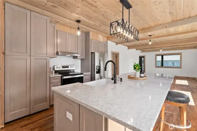 Doors on left of photo are to walk in pantry!