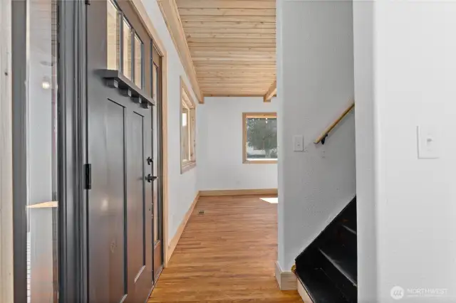 Entry and stairway on right of photo