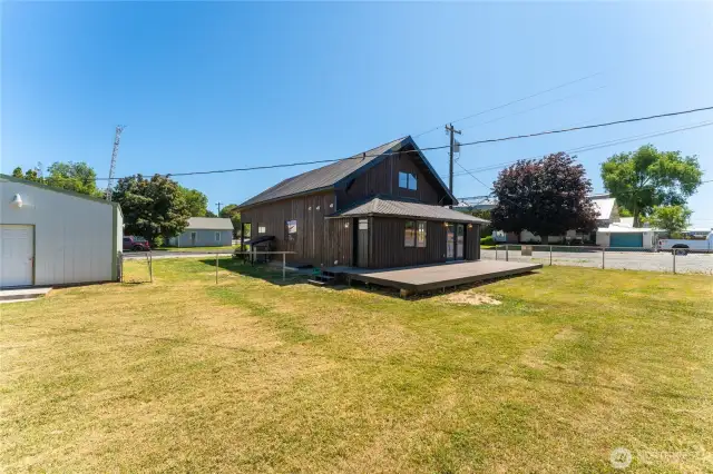 Large backyard
