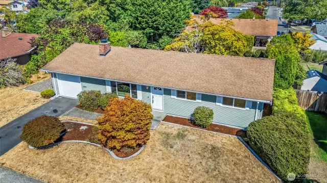 One level home near Silas High School with big back yard