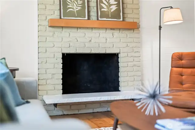 Wood fireplace