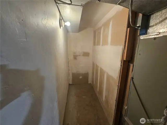 Closet basement bedroom 1