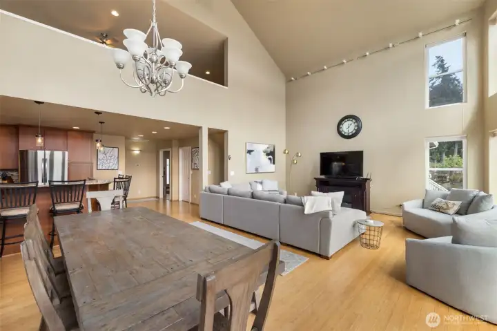 Two story living space is the only way to live!