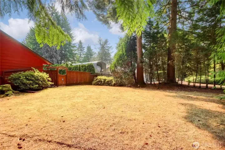 Huge side yard, plenty of room to enjoy