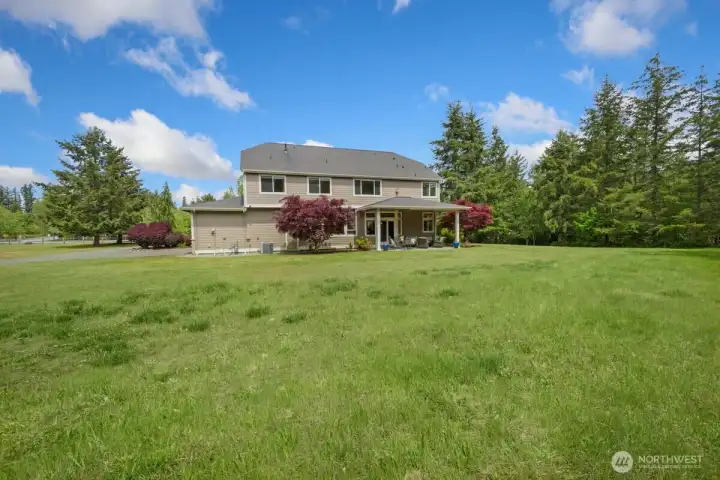 the backyard can be entered from the long side of the house and provides many options for use - i.e. adu/garages, pools, sports courts - buyer to verify