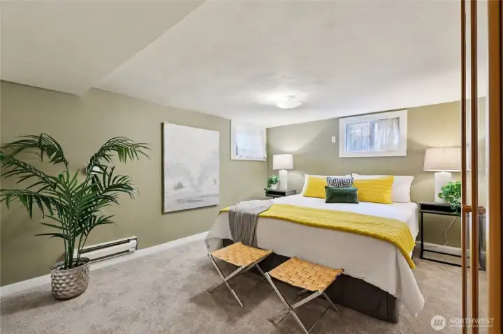 Plenty of room for a king sized bed and then some in bedroom #4