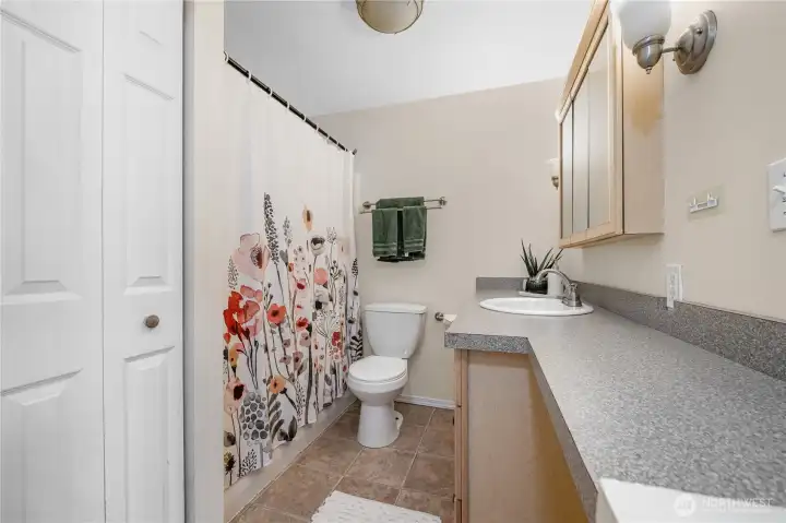 Downstairs primary bathroom