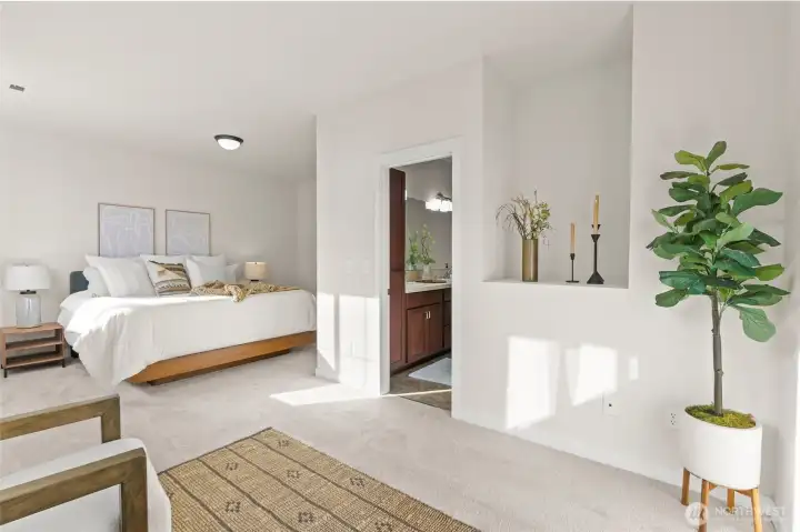 Spacious Primary suite with sitting area or additional TV room/office.