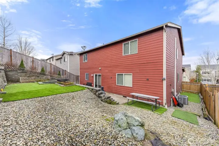 Synthetic grass installed for low maintenance lifestyle!