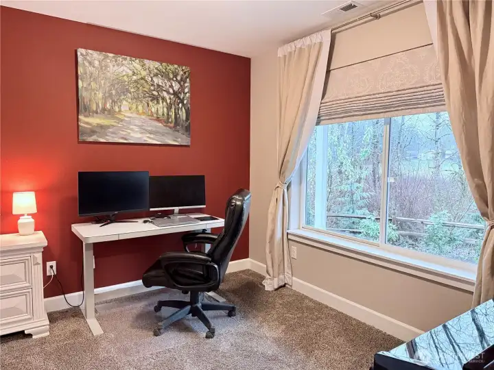 Office/4th bedroom on main floor at the front of the house