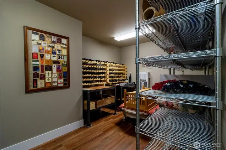 Storage space/wine cellar off of dining