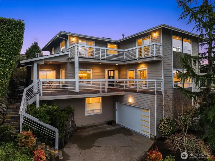Gorgeous home with ample decks.