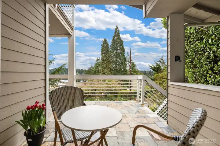 Deck space off of office.