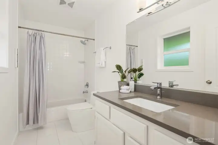 Bath off of bedroom 3.