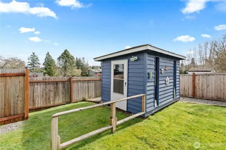 Shed for extra storage
