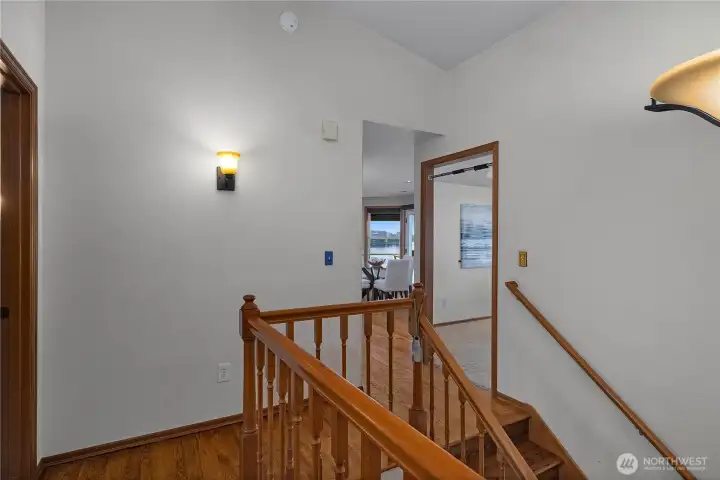 Well-planned layout offers easy access between main and lower entertaining spaces.