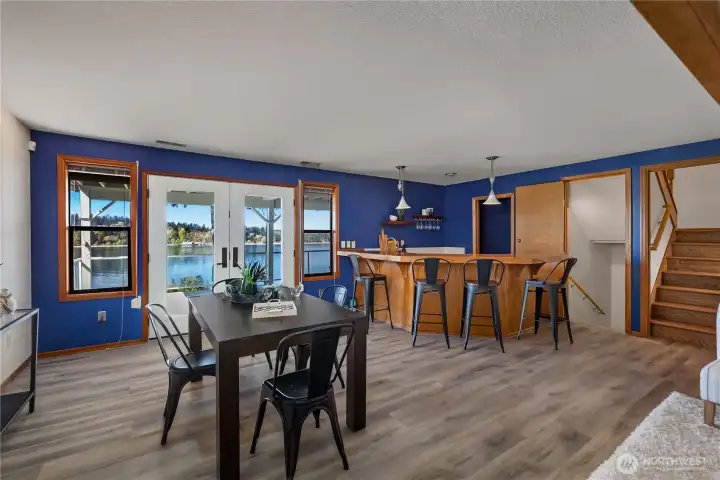 Spacious lower level creates the perfect setting for guests, games, or media use.