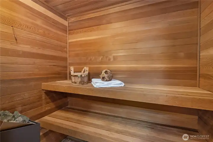 Enjoy the comfort and wellness benefits of your own sauna.