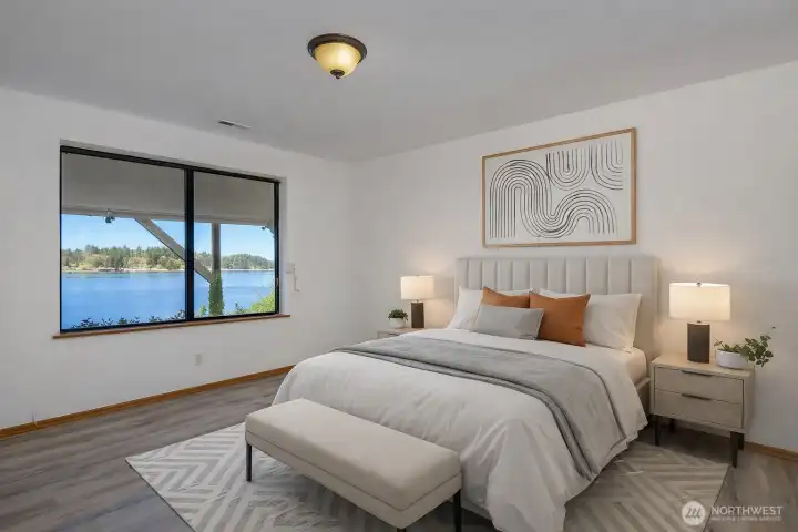 BR 3 - Comfortable bedroom retreat with large window and serene outlook.