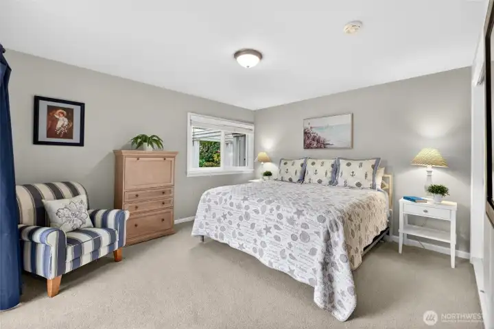 Bedroom 2 can easily accommodate a king size bed.....