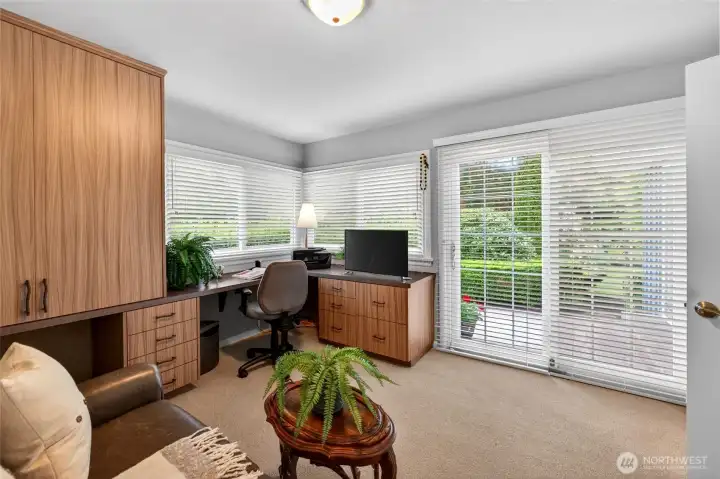 Bedroom 3 is currently furnished as a home office.....