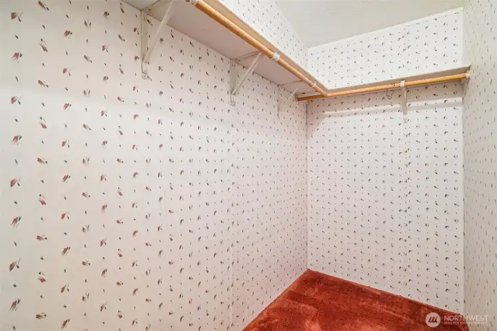 Primary walk-in closet