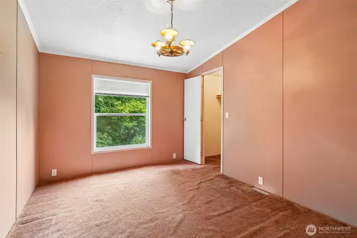 Second bedroom with walk-in closet