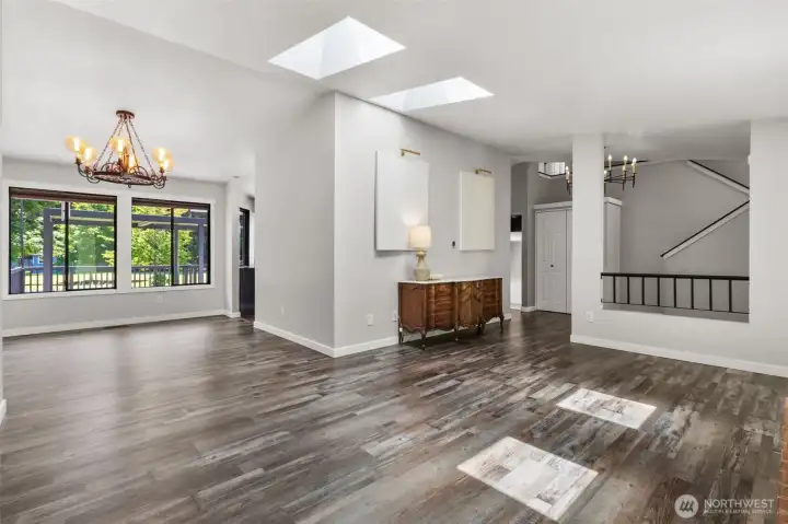 Living room to dining room