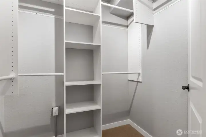 Primary bedroom walk in  closet