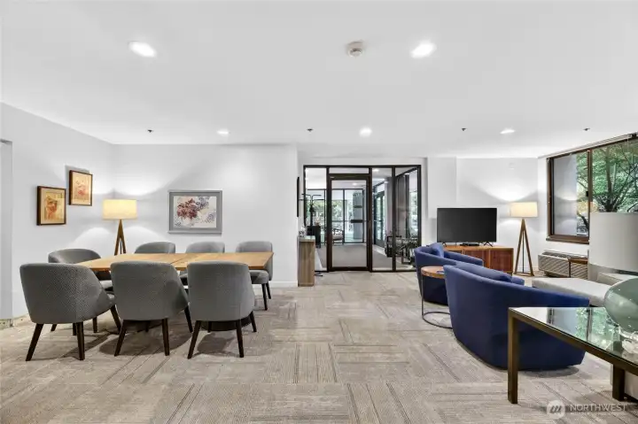 Community lounge great for relaxing or meeting neighbors.