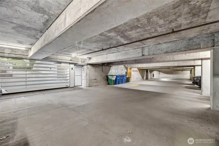 Parking garage area