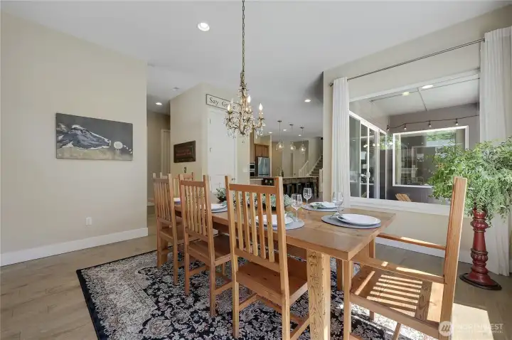 Dining Room just off the Kitchen.