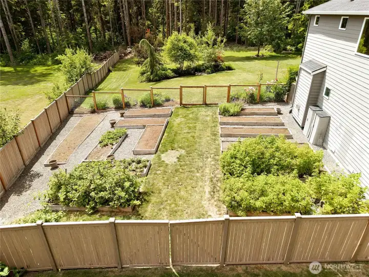 Large Organic Garden Space.