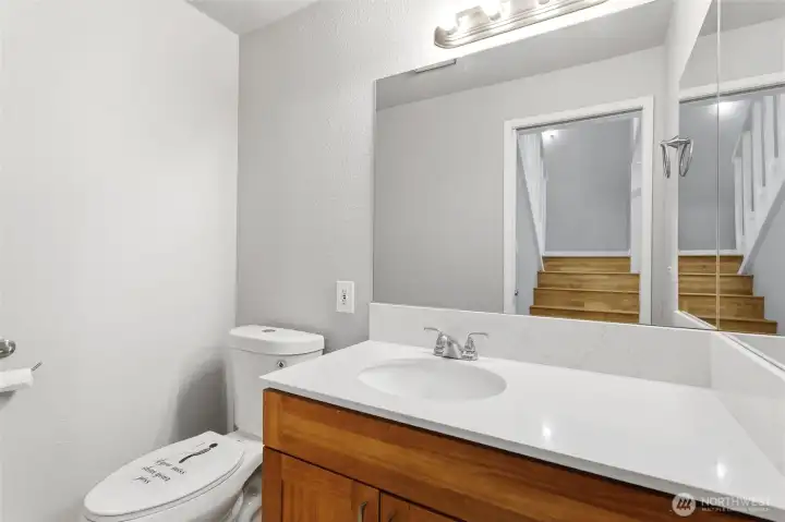 Half bath on main floor