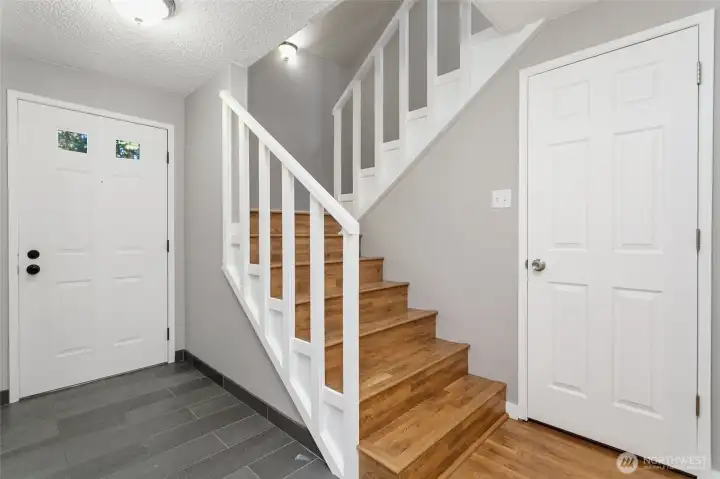 Stairs to bedrooms.