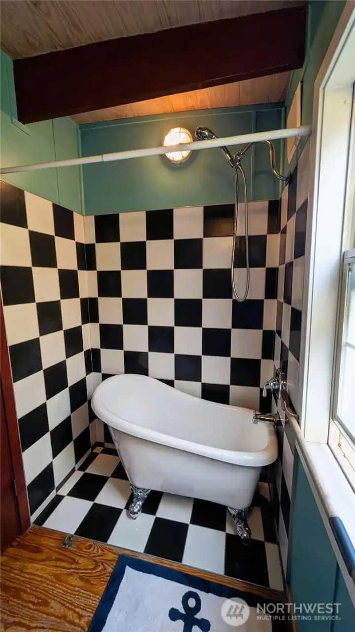 Full bath with tub and shower Full bath with tub and shower