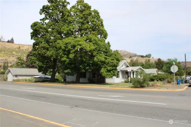 Photo taken of 332 W Gibson from across the street. Property also includes the one car garage.