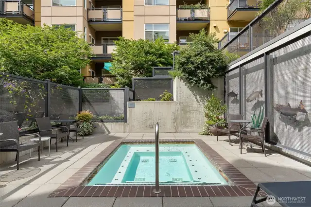 Unwind in the hot tub.